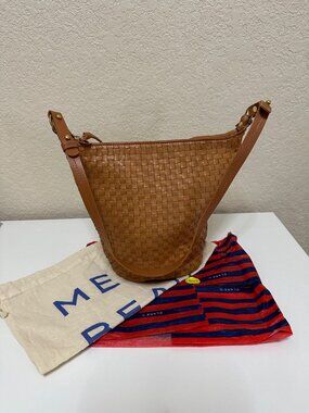 NEW WITH TAGS Clare V Petite Jeanne Woven Checker Shoulder Bag
